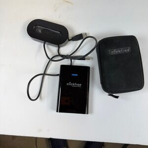 Clickfree Automatic Backup External Hard Drive Black with Dock and Case